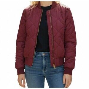 Eddie Bauer x Huckberry Skyliner Down Jacket Quilted Bomber Women Small Red